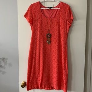 Peach Lace dress